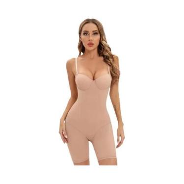 Imagem de Body Shaper Feminino Preto Com Copas Com Arame, Macacão Esticável E Mo
