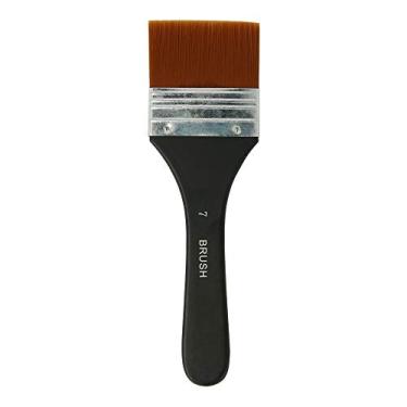 Imagem de 1 peça Pincel de Nylon Profissional com Cabo Madeira para Gesso Manchas Colas Vernizes Tinta Acrílica Óleo Gouache Água Pintura Parede Móveis Limpeza Doméstica