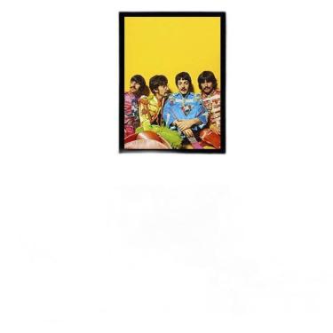Imagem de Quadro Decorativo Fotografia Beatles Amarelo