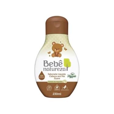 Imagem de Bebê Natureza Sabonete Líquido Cabeça aos Pés Suave, Extrato de Algodão, Vegano, Sem Lágrimas, Hipoalergênico, 230ml