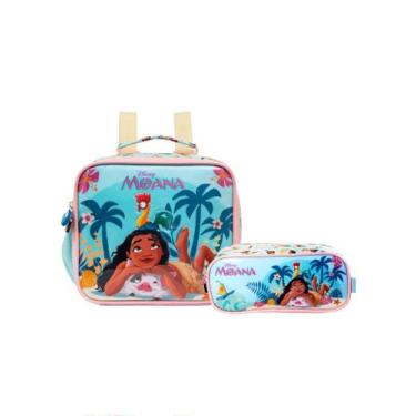 Imagem de Kit Escolar Lancheira Térmica + Estojo Princesa Moana Disney - Xeryus