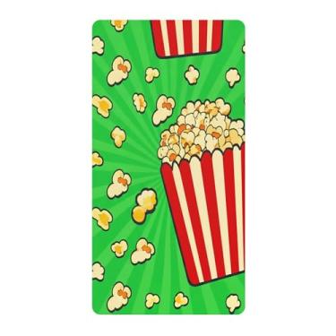 Imagem de Blueangle Lençol de berço padrão para berço infantil - Lençóis de algodão macio e respirável com pipoca de rabisco (108)