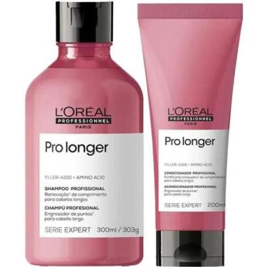 Imagem de Kit L'Oréal Pro Longer Shampoo 300ml e Condicionador 200ml fortalecime