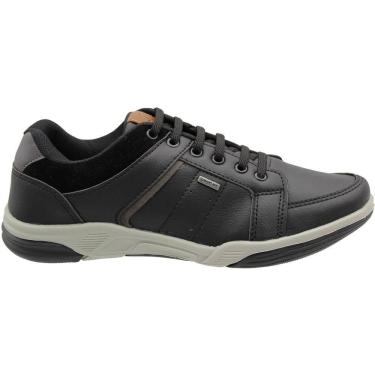 Imagem de Sapatênis Confort Way Recortes Camurça Elástico Masculino