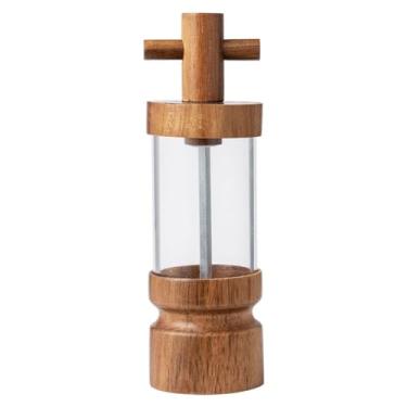 Imagem de THJKUPO Moedor de pimenta doméstico acrílico transparente cozinha sal marinho moagem garrafa