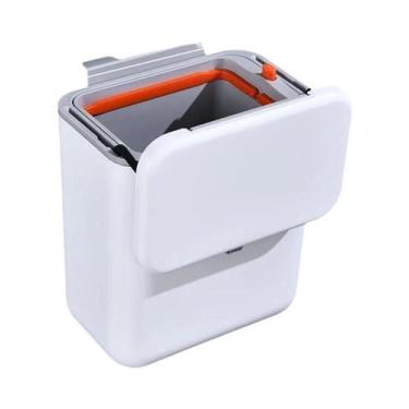 Imagem de Lixeira De Parede De Grande Capacidade Para Cozinha 9L/7L, Cesto De Li
