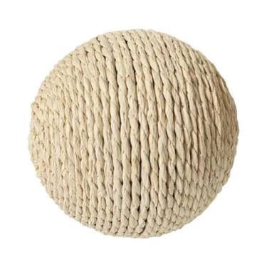 Imagem de Brinquedo Interativo Para Gatos: Bola De Sisal De 10CM Para Arranhar, 