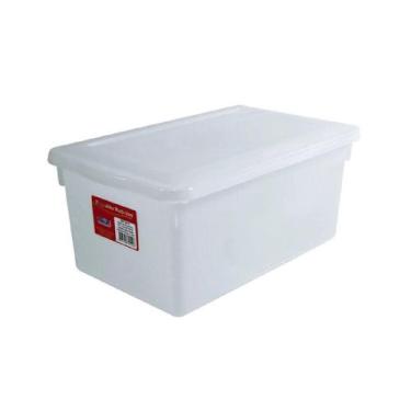 Imagem de Caixa Organizadora Branca Com Tampa 0512 8 Lts Pleion