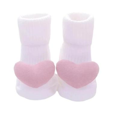 Imagem de Meias Antiderrapantes Para Bebês Meninas E Meninos Com Laço De Leão, A