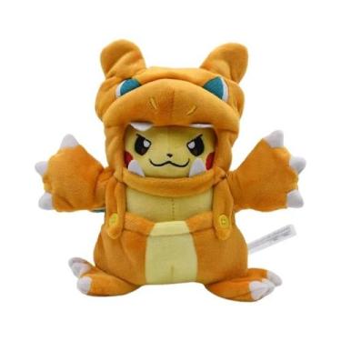 Imagem de Brinquedos De Pelúcia Eevee Pikachu Charizard Lucario Bonecos De Anima