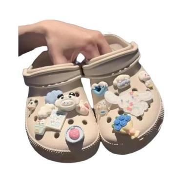 Imagem de Pingentes De Sapato Hello Kitty Kuromi Cinnamoroll Para Sandálias, Chi