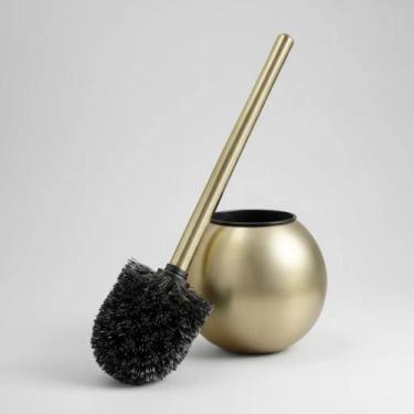 Imagem de Escova Vassourinha Sanitaria Inox Limpeza Higiene Banheiro Luxo Com Su