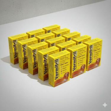 Imagem de Vermitril Plus 48 Comprimidos Antiparasitário Amplo Espectro  Proteção