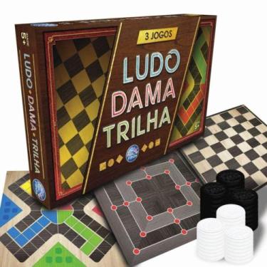 Imagem de Dama, Ludo e Trilha 3 Jogos - Pais e Filhos - Pais&Filhos