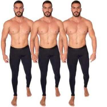 Imagem de KIT 3 Calça Térmica Poliester Vekyo Proteção UV Moda Masculina-Masculino
