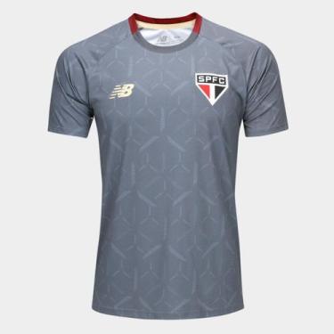 Imagem de Camisa São Paulo 25/26 Treino New Balance Masculina, Cinza, G