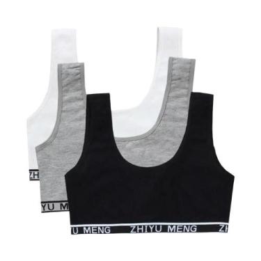 Imagem de Sutiãs De Treinamento Para Adolescentes, Tops Sem Fio Para Puberdade, 