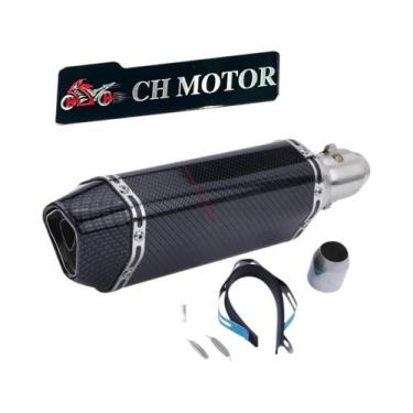 Imagem de Escapamento Universal De 38-51mm Para Motocicletas, ATV E Motos De Rua