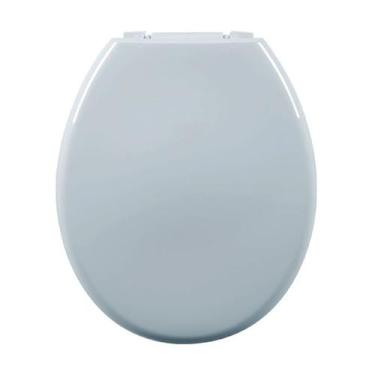 Imagem de Assento Almofadado Oval Cinza Claro Tampa Vaso Deca-incepa-celite-idea