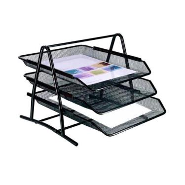 Imagem de Organizador De Documento Papel A4 3 Suportes Bandejas Organizador de D