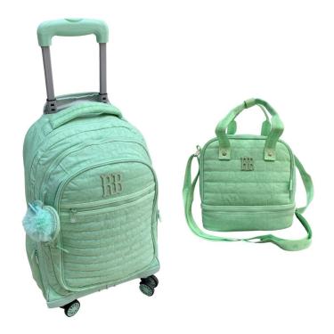 Imagem de Kit Mochila de Rodinha e Lanch Rebecca Bonbon 24038 Feminino-Feminino