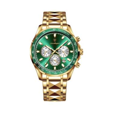 Imagem de Relógio Esportivo Masculino À Prova d'Água Em Aço Inoxidável Com Cronó