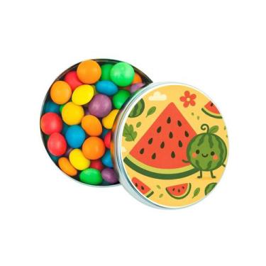 Imagem de Kit 30 Latinhas Lembrancinhas Melancia Cor: Prateado - Gil Festa Kids 
