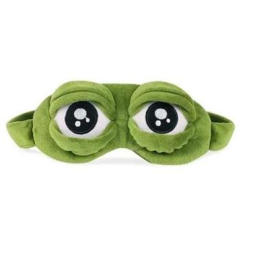 Imagem de Mascara Dormir Sapo Tapa Olho Sono Confortável Pelúcia - Geek Marketpl
