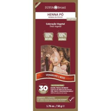Imagem de Henna em Pó Natural - 50g - Surya Brasil - Vermelho