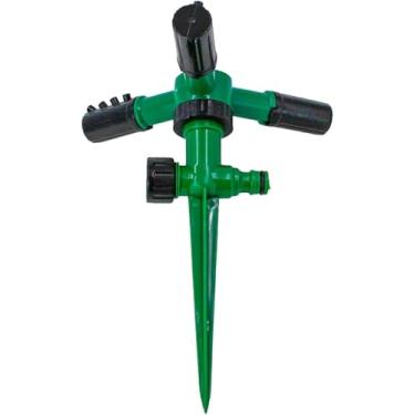 Imagem de Aspersor Irrigador de Jardim 360° | Regador Giratório Automático para Gramado, Horta e Plantas, Ajustável e Econômico