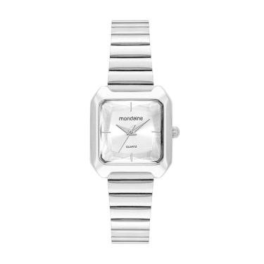 Imagem de Relogio Mondaine Feminino Ref: 32584l0mvne2 Retangular Prateado