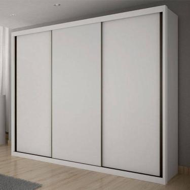 Imagem de Guarda Roupa Casal Ambiente Palazzo 3 Portas 6 Gavetas Neve – Novo Horizonte