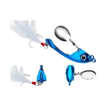 Imagem de Isca Spinner Long Cast Em Liga De Zinco Com Brilho Intenso E Gancho Vi