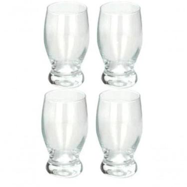 Imagem de Jogo 4 Copos De Vidro Agua Cerveja Suco 248ml Taça - Útil Bazar
