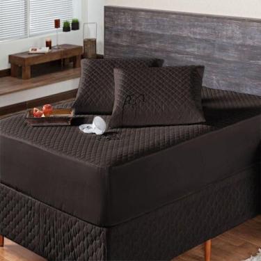 Imagem de Protetor De Colchão Impermeável Matelado Casal Tabaco - ENXOVAIS AQUAR