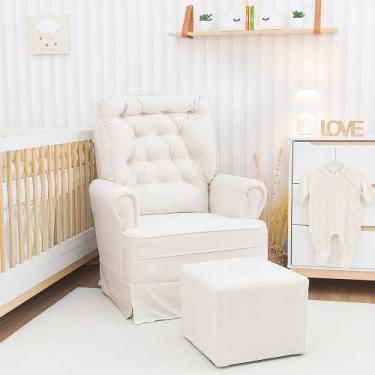 Imagem de Poltrona Amamentação Alice com Puff e Balanço Gariani