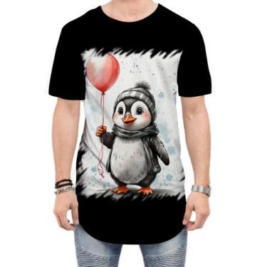 Imagem de Camiseta Longline Bebê Pinguim com Balões Crianças 13 - Kasubeck Store