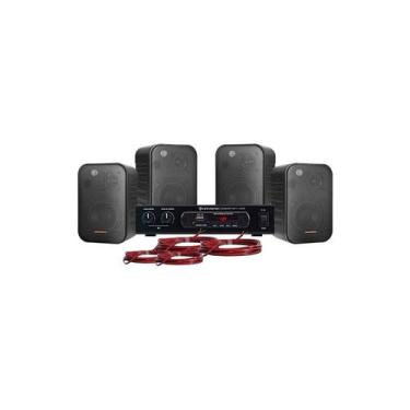 Imagem de Kit Som Ambiente 400w Musical Ambience 4000 Preto Hayonik Po - PREMIUM