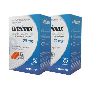 Imagem de Kit 2 Luteimax Luteina e Zeaxantina 20mg 60 Caps Maxinutri-Unissex
