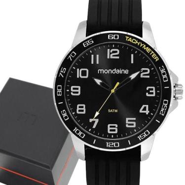 Imagem de Relogio Mondaine Masculino Prateado Preto 99731g0mvni2
