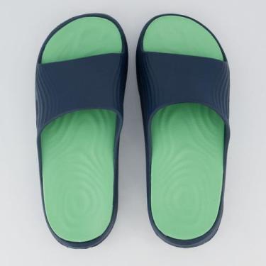 Imagem de Chinelo Olympikus Pleno Verde e Marinho, 41-42