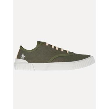 Imagem de Tênis Original Penguin Masculino Cano Curto Lona Recorte Verde Escuro-Masculino