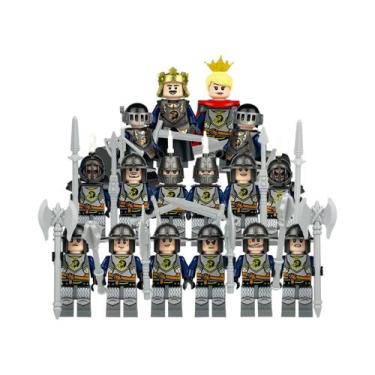 Imagem de Blocos De Montar De Soldados Romanos Da Era Medieval, Mini Bonecos De 