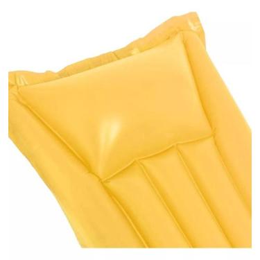 Imagem de Colchão Inflável Praia Piscina 183x69cm Beach Mattress amarelo cby1836