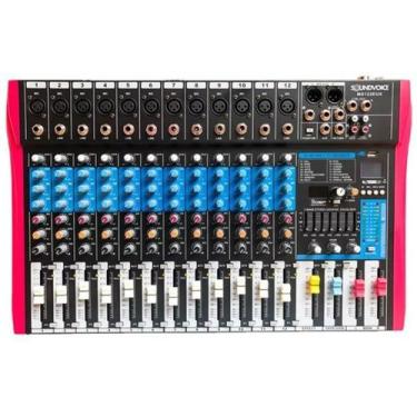 Imagem de Mesa De Som 12 Canais Ms-122 Eux Soundvoice