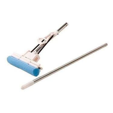Imagem de Rodo Mágico 27 Cm c/ Cabo de Inox Mais Resistente+1 Refil  - Sanches