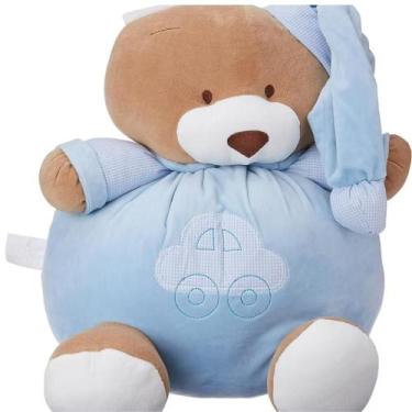 Imagem de Pelúcia Urso Nino Azul Bebê 46 cm - Zip - DIVERTIDUS BRINQUEDOS, Color