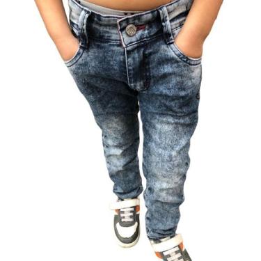 Imagem de Calça jeans infantil menino premium com regulagem gangster - Gângster,