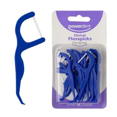 Imagem de FIO DENTAL FLOSS PICKS 20un - Clinical Flosspicks