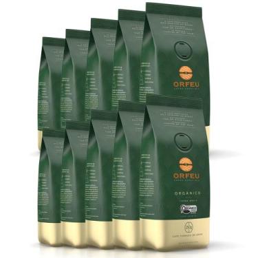 Imagem de Café em Grãos Premium Orfeu Orgânico Kit 10 Pacotes de 250g